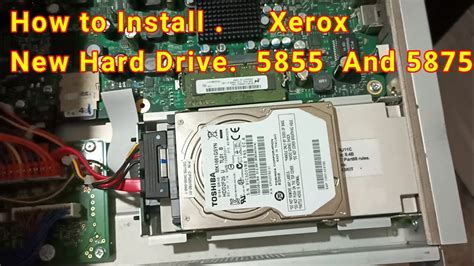 How To Install New Hard Drive Xerox 5855 Xerox 5875 Xerox Youtube