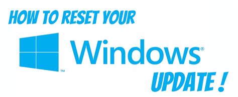 How To Properly Reset Windows Update
