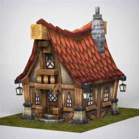 Fantasy Wooden Home 3D model | CGTrader