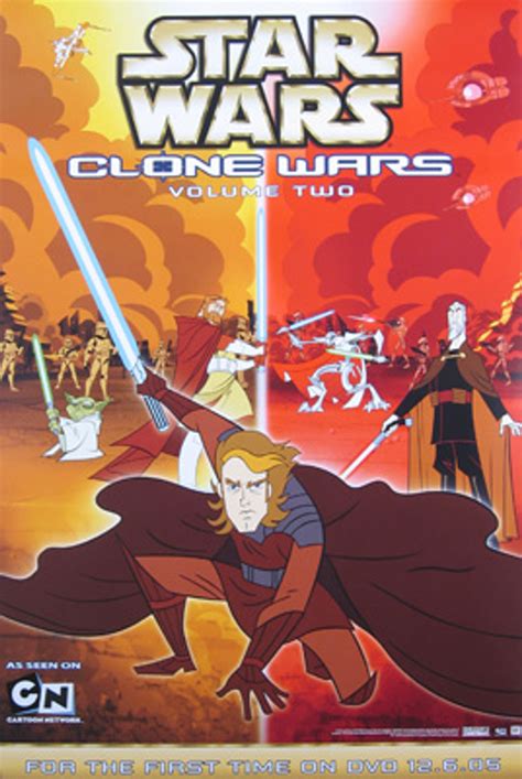 Star Wars Clone Wars Double Sided Videodvd Vol 2 Poster Buy Movie
