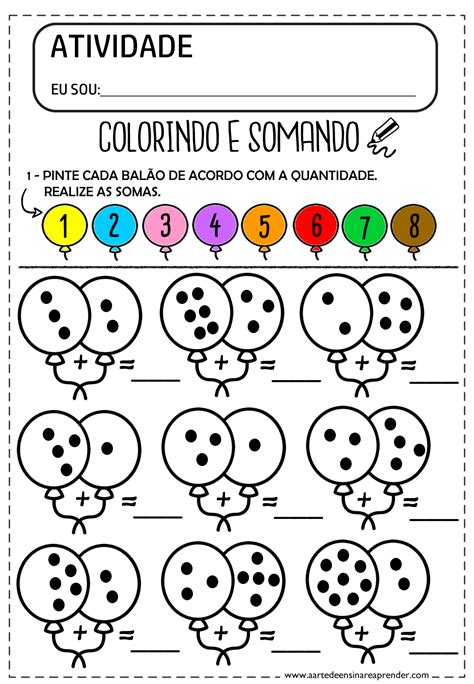 Atividades De Somar 2 Ano