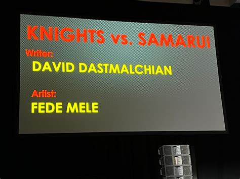 David Dastmalchian S Knights Vs Samurai Announced At Sdcc With Todd