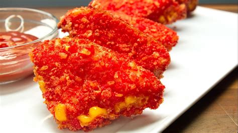 How To Make Flamin Hot Cheetos Grilled Cheese Full Recipe Youtube