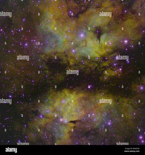 Emission Nebula Ic 1318 Near The Star Gamma Cygni Stock Photo Alamy