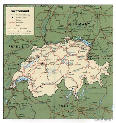Map Of Switzerland Political Map Online Maps And