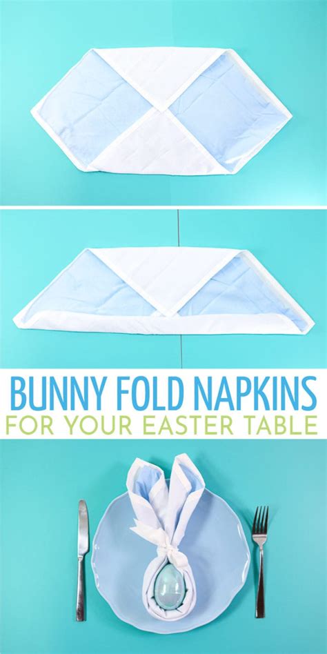 Easter Bunny Napkin Fold Thats What Che Said