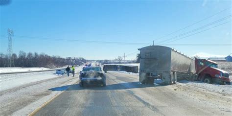 Four Vehicles Crash On Icy Highway 30 Near Atkins