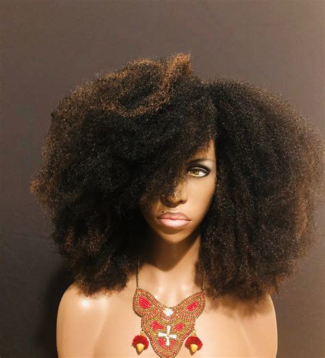 Essence Wigs Gorgeous Afro 4b 4c Big Afro Wig Kink Bohemian Etsy