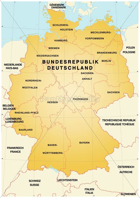 Eftersom tyskland och sverige är medlemmar av schengen behövs varken visum eller pass för att resa till tyskland från sverige. Tyskland Delstater Kort | Kort