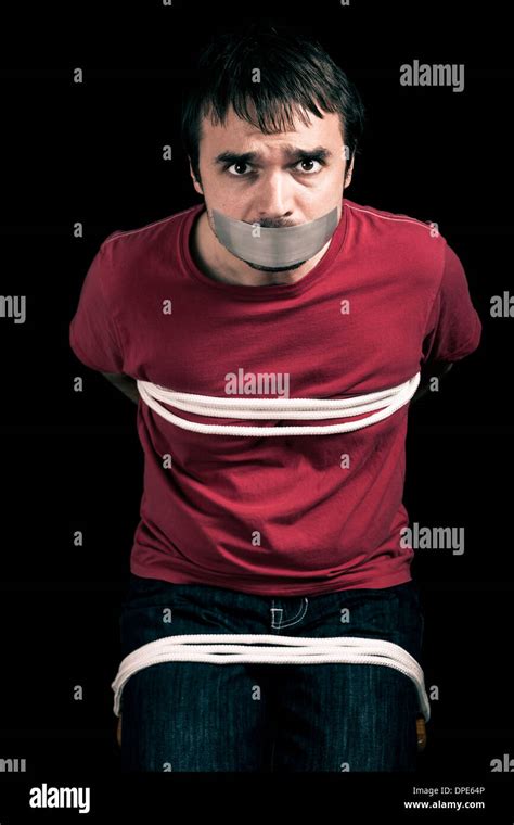Man Mouth Tape Hi Res Stock Photography And Images Alamy
