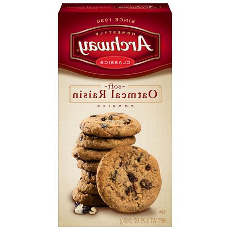 How much monounsaturated fat is in archway home style cookies, oatmeal? 15-Pack Archway Oatmeal Raisin Classic Cookies, 9.25 Oz