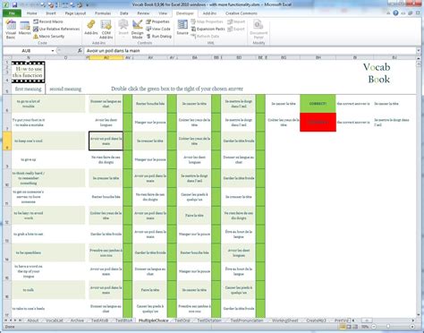 Vocab Book Screenshot 2 Islamic Designs Pepin Microsoft Excel