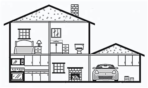 The horizon line should be much longer than your intended drawing if you want to avoid extreme distortion. Image result for line drawing inside houses | Line drawing ...