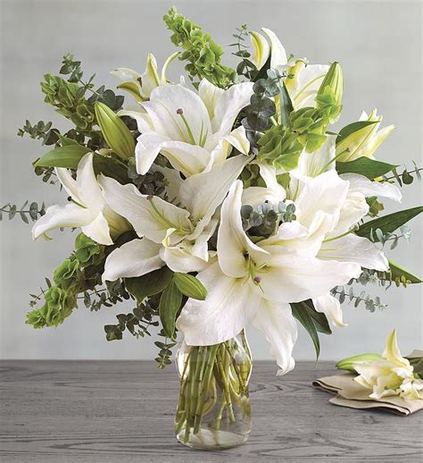 White Lily Bouquet Flowers Delivery Harry And David