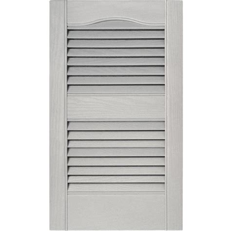 Maintenance free no paint to ever chip or flake like traditional painted shutters. Builders Edge 15 in. x 36 in. Louvered Vinyl Exterior ...