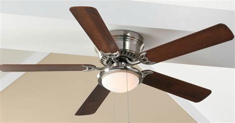 So the ceiling fan with led lights is the best choice for you to save energy. Hugger 52 in. LED Indoor Brushed Nickel Ceiling Fan with ...