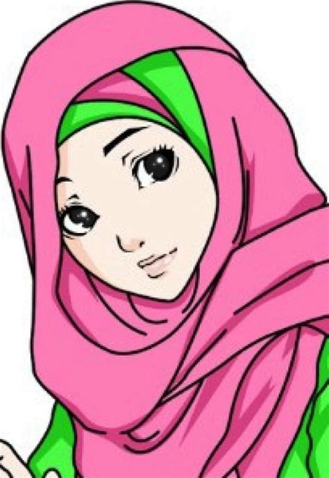 26 Gambar Kartun Hijab Melamun Gambar Kartun Ku