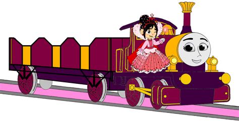 Lady With Her Open Topped Carriage And Vanellope Beside Her Wreck It