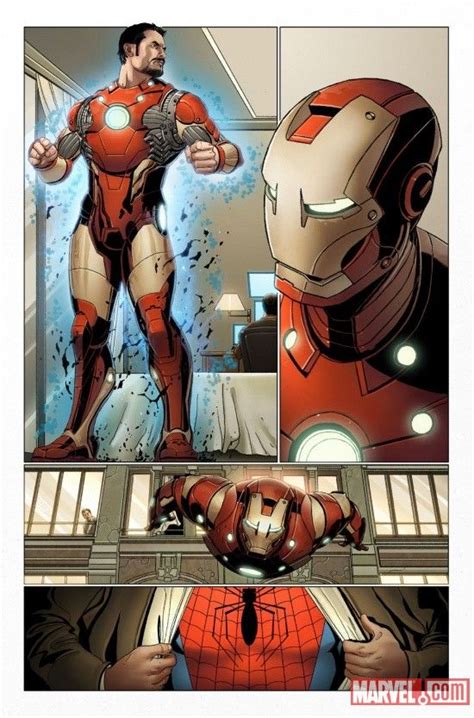 Invincible Iron Man 500salvador Larrocal Iron Man Comic Iron Man