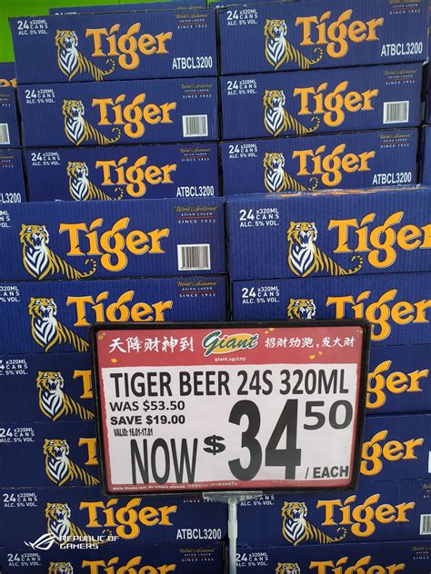 P unless there is any liquidity issue, a market. Tiger beer now costs $1.44 per can as Giant drops the ...