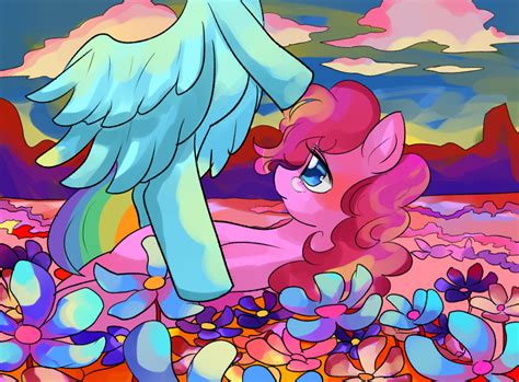 754810 Safe Artist Marihico Character Pinkie Pie Character