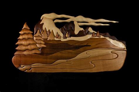 Mountain Scene Photo By James Mcfadin Intarsia Wood Patterns
