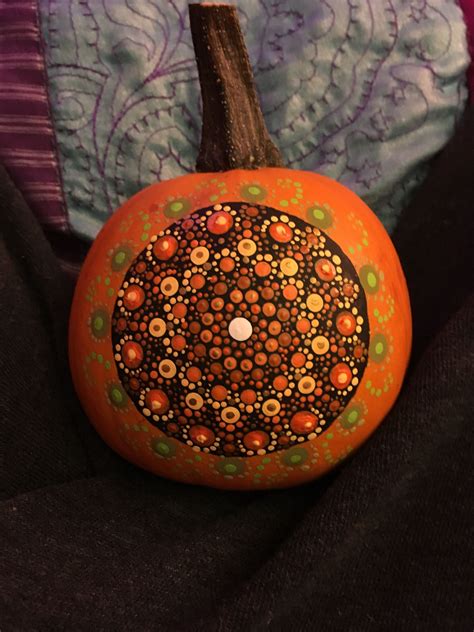 Autumn Painting Rock Painting Art Mandala Painting Dot Painting