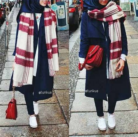 Winter Colorful Coats With Hijab Just Trendy Girls