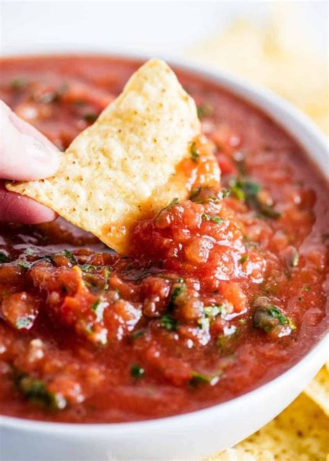 Mexican Recipes Restaurant Style Salsa Made In The Blender In Less