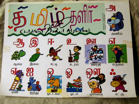 Please arrange to select names of two officers early so as to take further action in the matter. StudioSenthil: Children's alphabet chart in Tamil