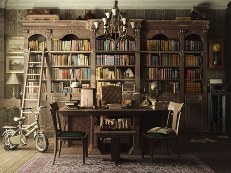 47 Old Library Wallpaper