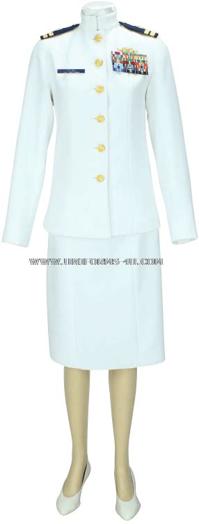 Us Coast Guard Female Officer Service Dress White Uniform