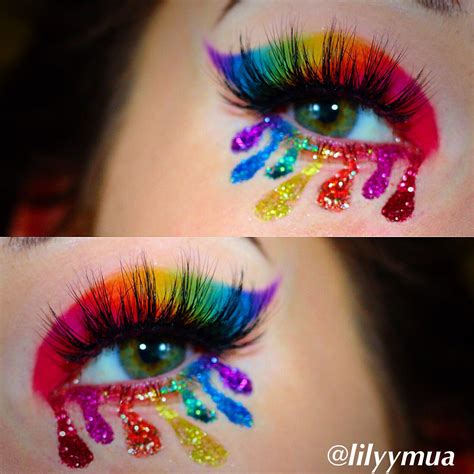 Rainbow Eyeshadow Using Morphe 35b Palette With Glitter Rainbow