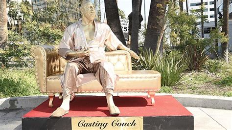 Harvey Weinstein Casting Couch Statue Appears On Hollywood Walk Of Fame
