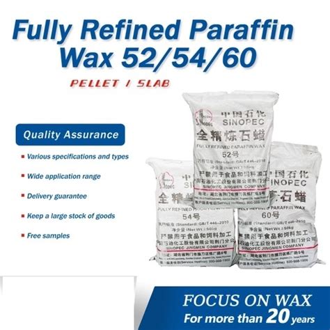 Fully Refined Paraffin Wax 52 54 60 At Best Price In Jingmen Jingmen