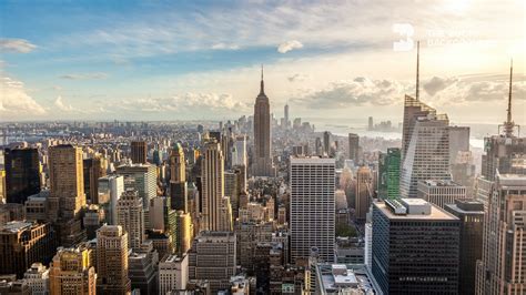 New York City Cityscape On A Sunny Day Zoom Backgrounds