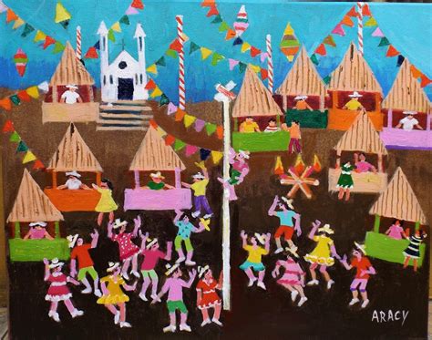 Arte Naif Festas Juninas