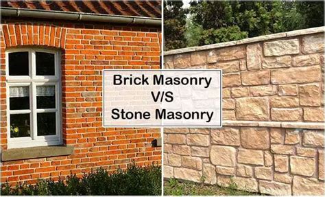 Difference Between Brick And Stone Masonry Sone And Brick Masonry