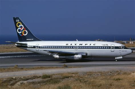 N322xv Boeing B 737 219 Olympic Airways Leased From Asc At Athens