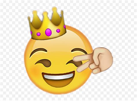 Ftestickers Emojisticker Smily Emoji Yeah Lol King Peace Emojiyeah