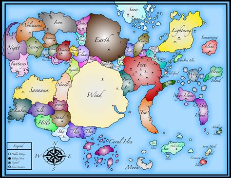Map Of The Naruto World World Time Zone Map