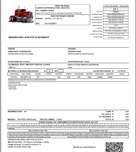 Ejemplo Cfdi Ingreso Con Complemento Carta Porte Mobile Legends