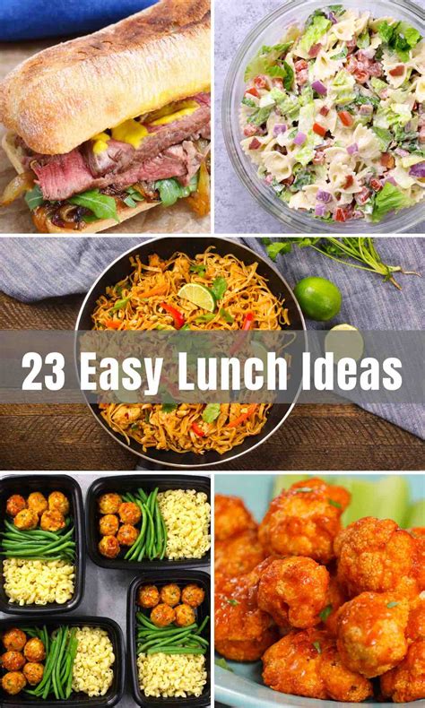 23 Easy Lunch Ideas Best Lunch Recipes Izzycooking