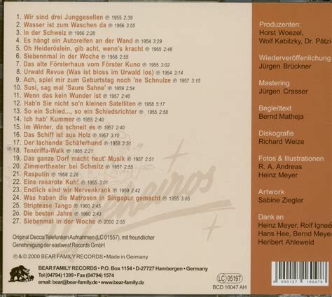 Wasser ist zum waschen da. Die Peheiros CD: Wasser ist zum Waschen da (CD) - Bear ...