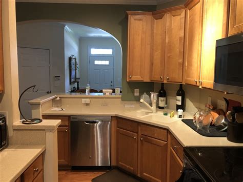 It was the perfect white for this space. Ice Cube Kitchen - 2 Cabinet Girls