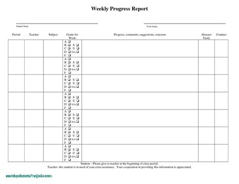 024 School Progress Report Template Doc Elementary Ample Pdf Within
