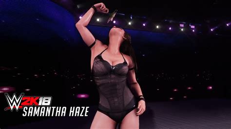 Wwe 2k18 Original Caw Samantha Haze Youtube