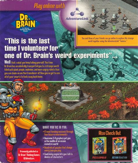 Dr Brain Thinking Games Iq Adventure Cover Or Packaging Material