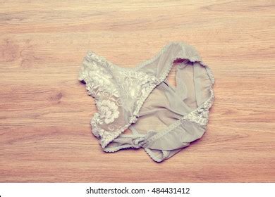 Womans Panties Lying Disheveled On Woodenarkivfotografi Shutterstock
