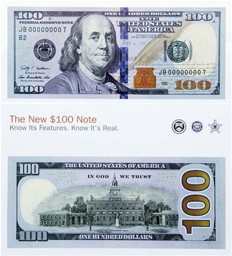 New 100 Dollar Bill Gets High Tech Government Redesign